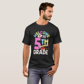 Welcome To 5Th Grade Class Pupil Grader School Tシャツ (正面フル)