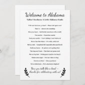 Welcome to Alabama Personalized with Local Phrases (正面/裏面)