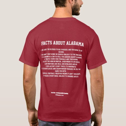 Welcome to Alabama Tシャツ (裏面)