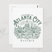 Welcome to Atlanta City Georgia ポストカード (正面/裏面)