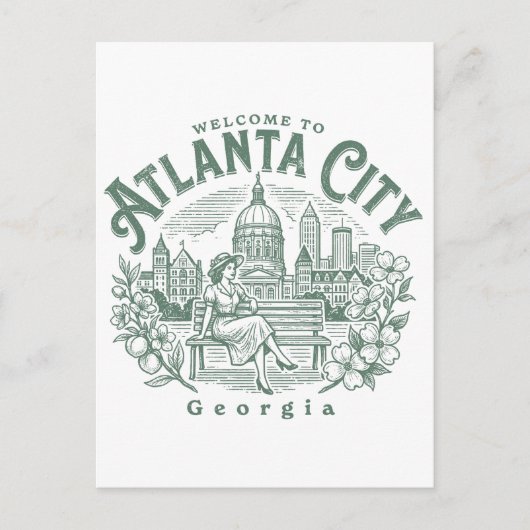 Welcome to Atlanta City Georgia ポストカード (正面)