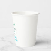 welcome to baby shower name blue green tree hill  紙コップ (左)