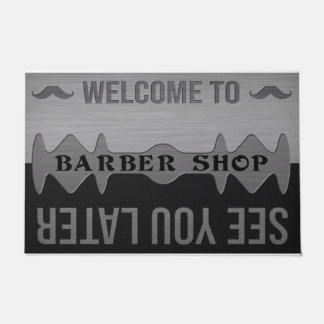 Welcome To Barber Shop, See You Later ドアマット