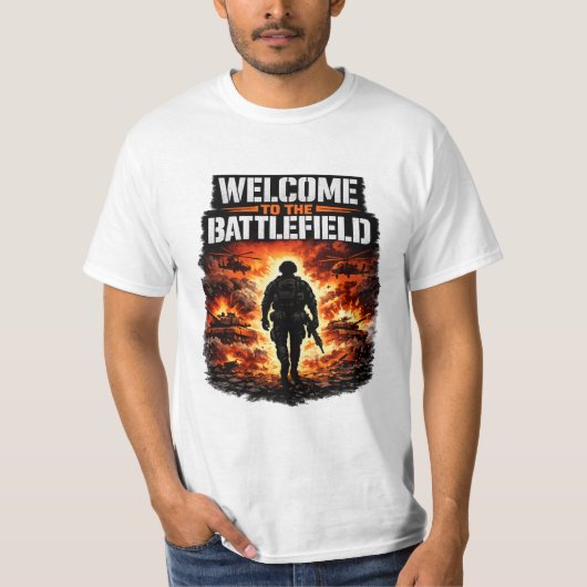 WELCOME TO BATTLEFIELD Tシャツ (正面)