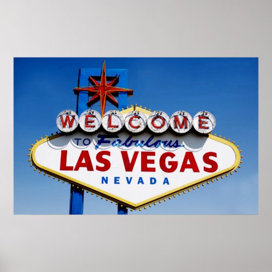 「Welcome to Fabulous Las Vegas」サイン ポスター (正面)