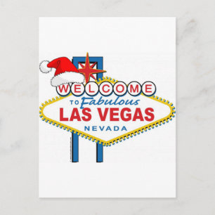 Welcome to Fabulous Las Vegas Christmas シーズンポストカード