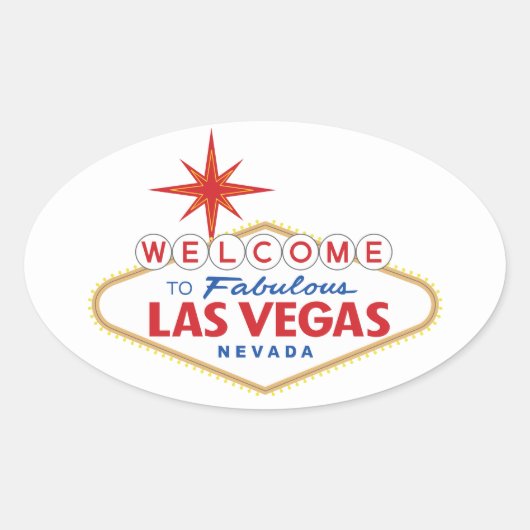 Welcome to Fabulous Las Vegas, Nevada 楕円形シール (正面)