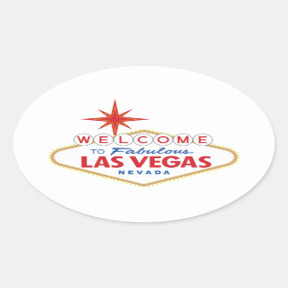 Welcome to Fabulous Las Vegas, Nevada 楕円形シール