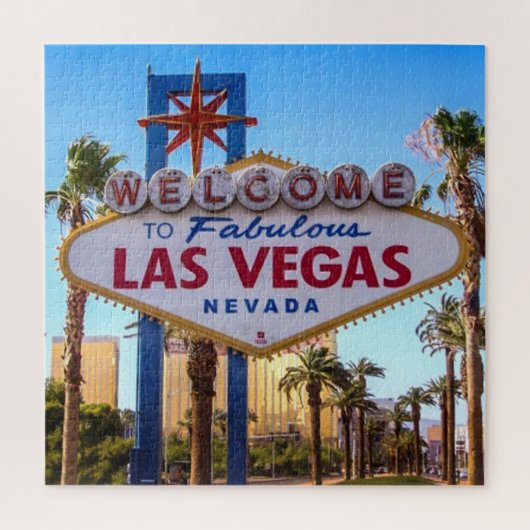 Welcome To Fabulous Las Vegas Sign Puzzle ジグソーパズル (縦)