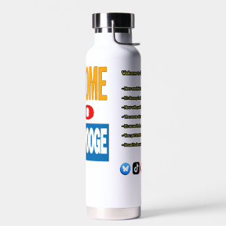 "Welcome to GeekSpooge" Water Bottle ウォーターボトル