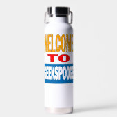 "Welcome to GeekSpooge" Water Bottle ウォーターボトル (正面)