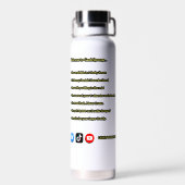 "Welcome to GeekSpooge" Water Bottle ウォーターボトル (背面)