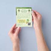 Welcome to Greenleaf Nursery Branding Flyer チラシ (手)