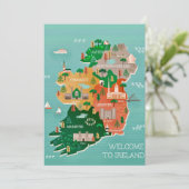 Welcome to Ireland 5x7 Big Postcard サンキューカード (スタンド正面)