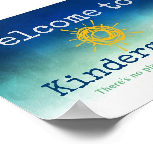 Welcome to Kindergarten Door Poster ポスター (角)