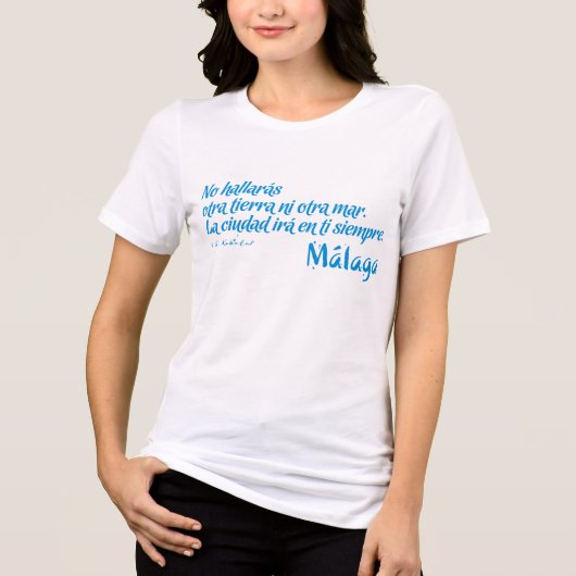 Welcome to Malaga 6: La ciudad irá en ti siempre トライブレンドＴシャツ (正面)