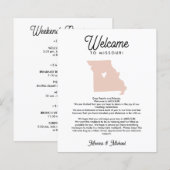 WELCOME TO MISSOURI Letter & Itinerary ANY COLOR (正面/裏面)