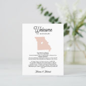 WELCOME TO MISSOURI Letter & Itinerary ANY COLOR (スタンド正面)