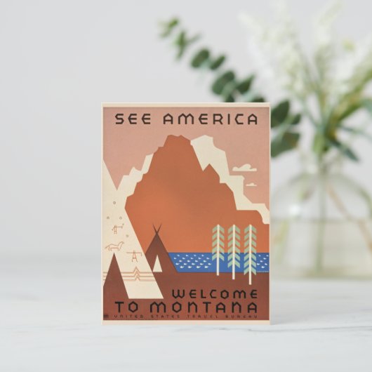 Welcome to Montana ポストカード (スタンド正面)