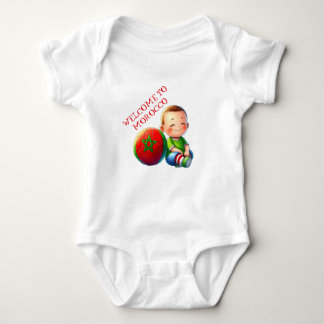 Welcome to Morocco Baby Bodysuit – Cute Moroccan  ベビーボディスーツ