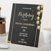 Welcome to My Birthday Partyペデスタルサイン 台座サイン (インサイチュ)