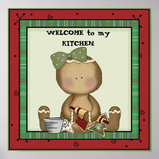 WELCOME to my KITCHEN poster ポスター (正面)