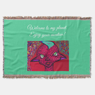 Welcome to My Planet スローブランケット