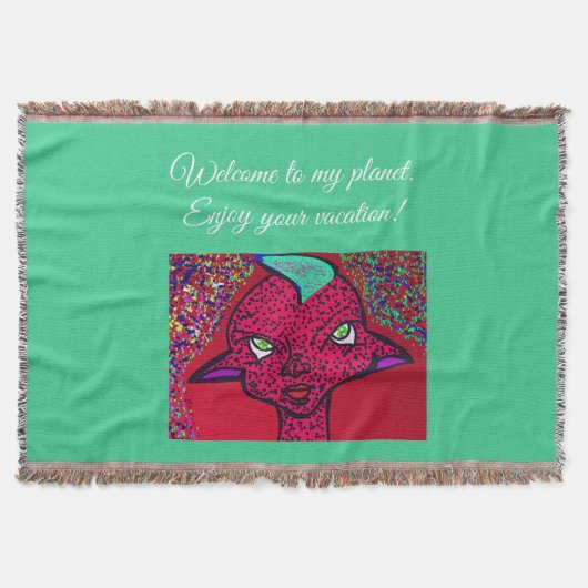 Welcome to My Planet スローブランケット (正面)