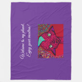 Welcome to My Planet フリースブランケット (正面)