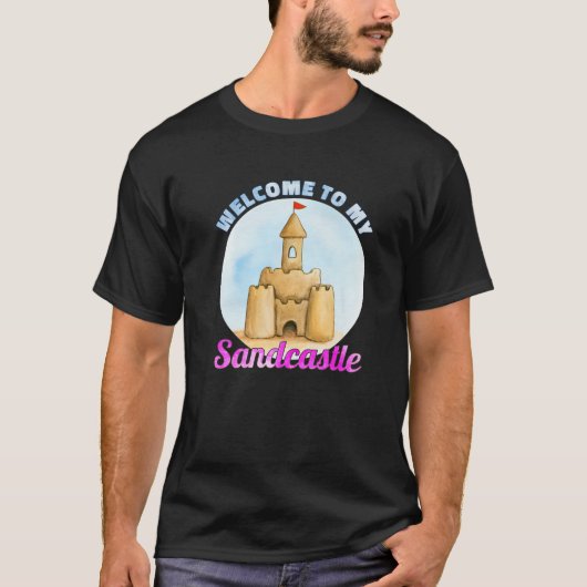 Welcome To My Sandcastle Sandcastle Tシャツ (正面)