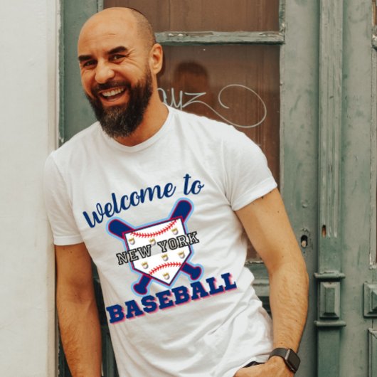 "Welcome to New York Baseball" City Pride Sports  Tシャツ