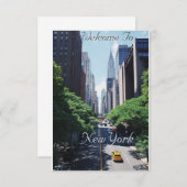 Welcome To New York USAポストカード (正面/裏面)