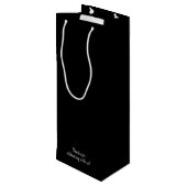 Welcome to Our 結婚's Black ワインギフトバッグ (裏面アングル)