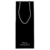 Welcome to Our 結婚's Black ワインギフトバッグ (裏面)