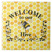 Welcome to our bee hive   タイル (正面)