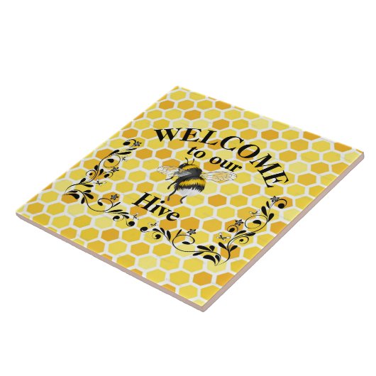 Welcome to our bee hive   タイル (側面)