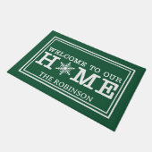 Welcome to Our Christmas Home ドアマット (アングル)