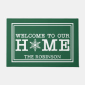Welcome to Our Christmas Home ドアマット (正面)