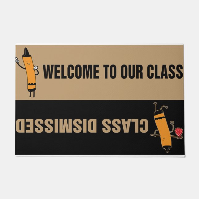 Welcome To Our Class Mat, Cute Class Decor ドアマット (正面)