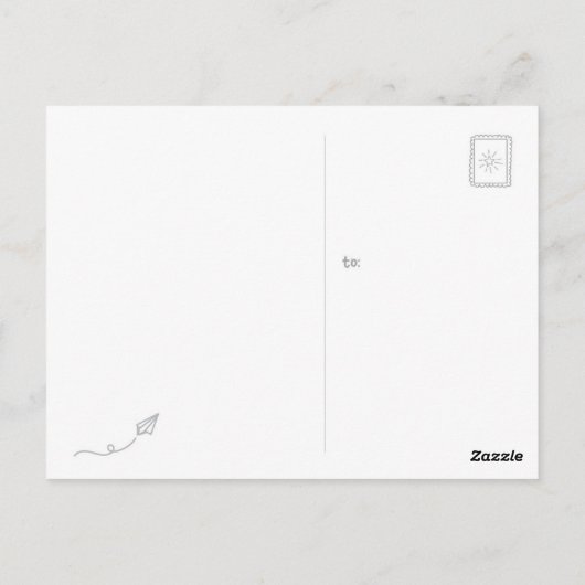 Welcome to Our Class (vertical) ポストカード (裏面)