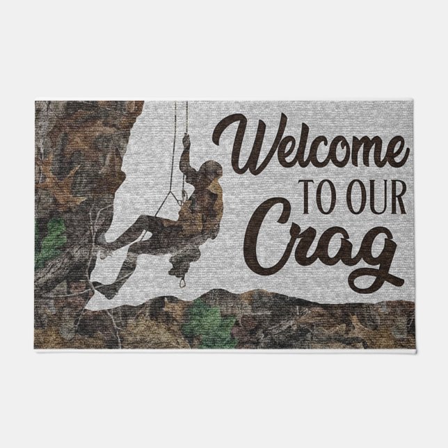 Welcome to our drag retro doormat ドアマット (正面)