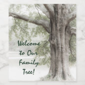 Welcome to Our Family Tree ワインラベル (シングルラベル)