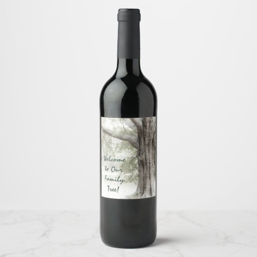 Welcome to Our Family Tree ワインラベル (正面)
