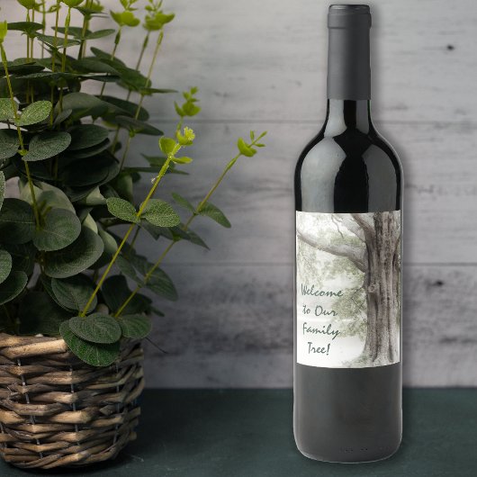 Welcome to Our Family Tree ワインラベル