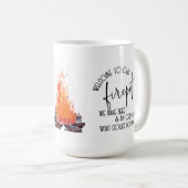 Welcome to Our Firepit コーヒーマグカップ (正面右)