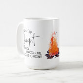 Welcome to Our Firepit コーヒーマグカップ (正面左)