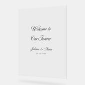 Welcome to Our forever アクリルサイン (傾斜)