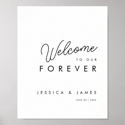 Welcome to Our Forever 結婚's Welcome Poster ポスター (正面)