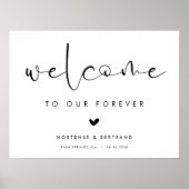 Welcome to our Forever Elegant Wedding ポスター (正面)