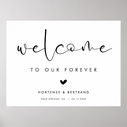 Welcome to our Forever Elegant Wedding  ポスター (正面)
